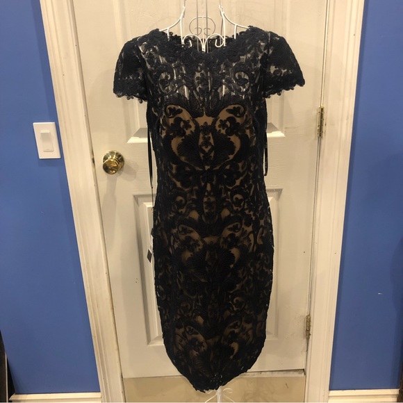 Tadashi Shoji Dresses & Skirts - Tadashi Shoji Navy Lace Dress 12